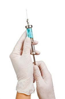 Syringe With A Medicine In A Hand Royalty Free Stock Photo
