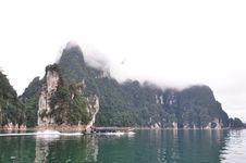 Long Tailed Boat Cruise On Lake Royalty Free Stock Photos Long Tailed Boat Cruise On Lake Royalty Free Stock Photos