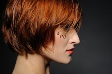 Style.Beautiful Woman With Fashion Hairstyle Stock Photo Style.Beautiful Woman With Fashion Hairstyle Stock Photo