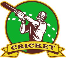 Cricket Sports Player Batsman Stock Photo