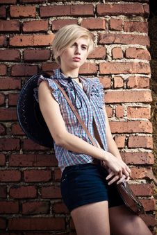 Attractive Cowboy Fashion Girl Royalty Free Stock Photography Attractive Cowboy Fashion Girl Royalty Free Stock Photography