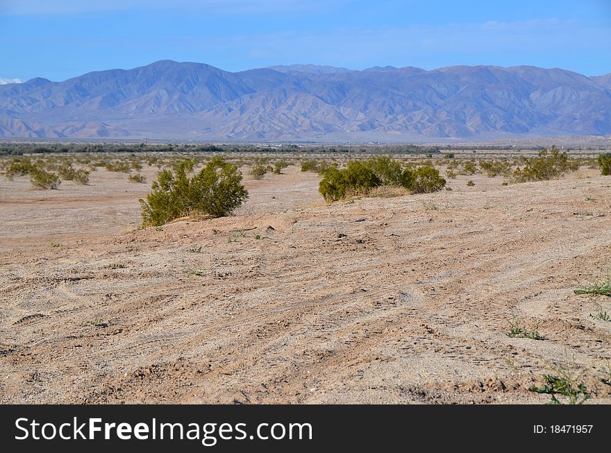 Desert landscape in the Anza Borrego desert in Southern California. Desert landscape in the Anza Borrego desert in Southern California.