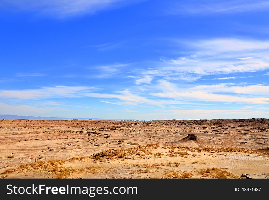 Desert landscape in the Anza Borrego desert in Southern California. Desert landscape in the Anza Borrego desert in Southern California.