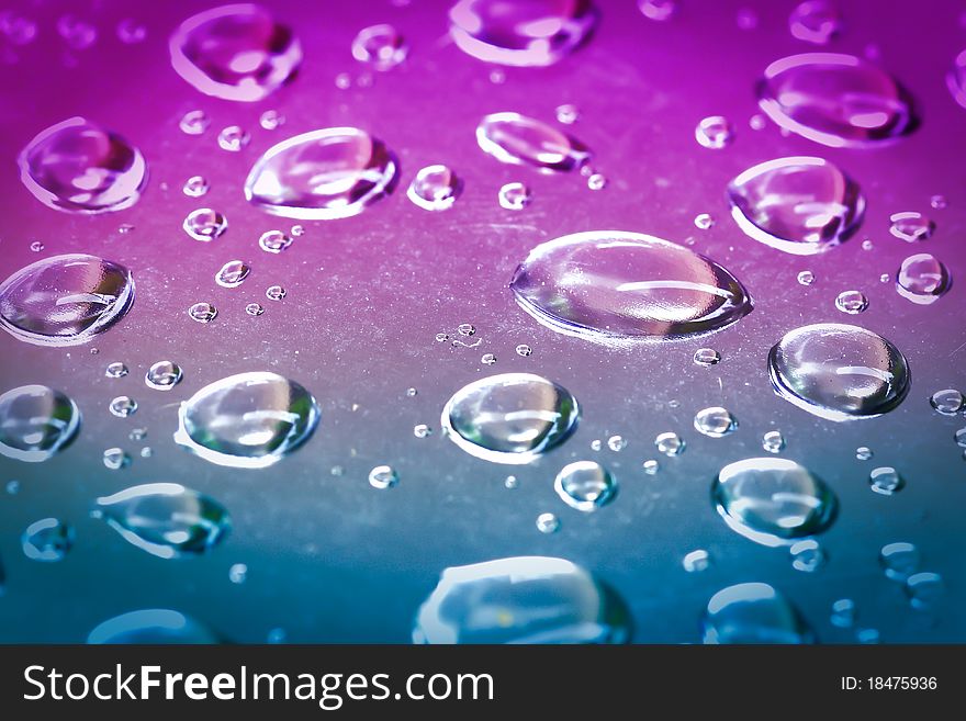 Background Of Beautiful Water Drops