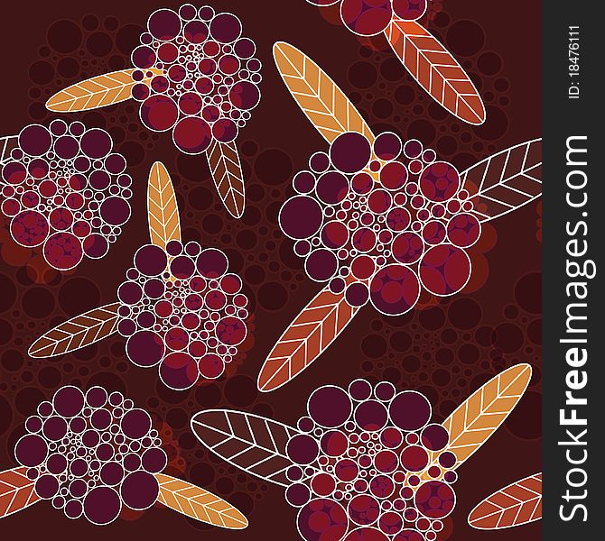 Flowers abstract seamless  texture in chocolate colors. Flowers abstract seamless  texture in chocolate colors