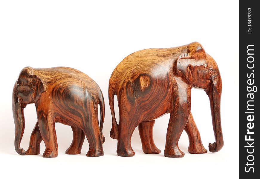 Sculptures of Indian elephant (Elephas maximus ), made of ebony wood. Sculptures of Indian elephant (Elephas maximus ), made of ebony wood.