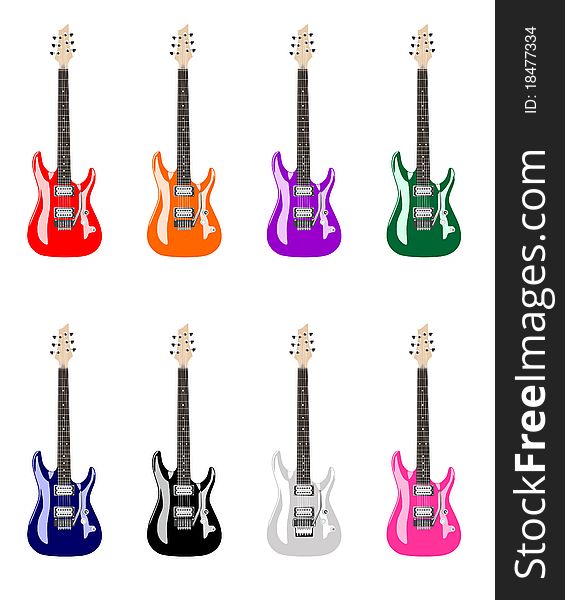 Colored Electric Guitars