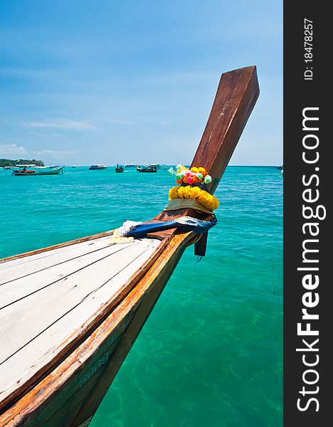 Long tailed boat ,Phi-phi island, Thailand. Long tailed boat ,Phi-phi island, Thailand