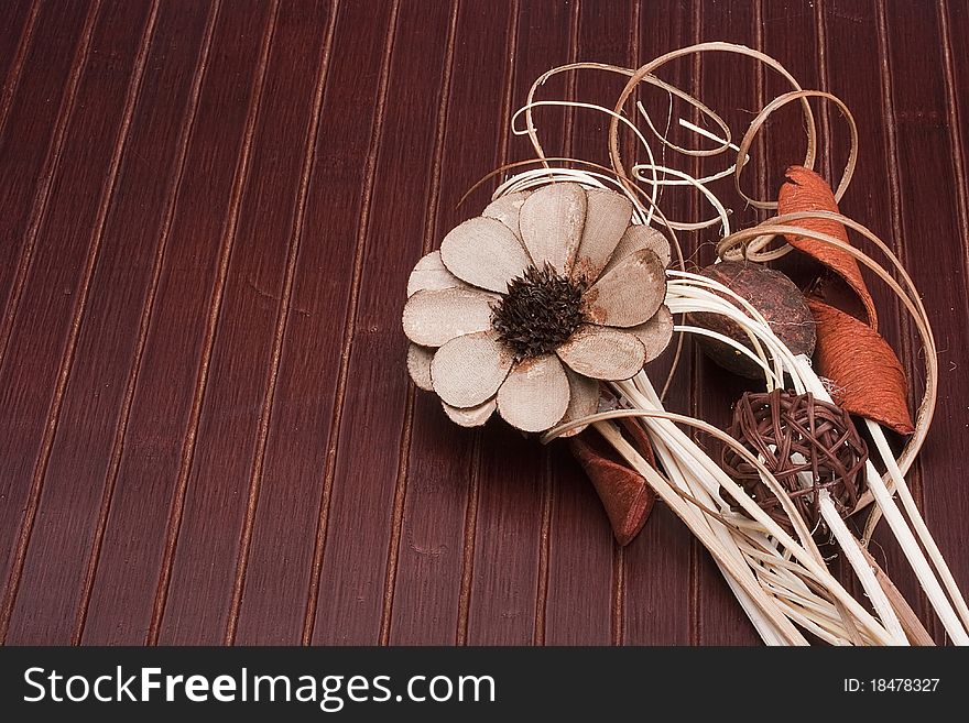 Chopsticks made in a decorative form for use in aromatherapy SPA salons and wellness medicine.