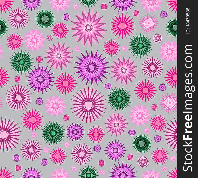 Abstract floral seamless background. Vector eps10 illustration