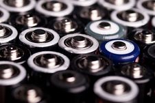 Many Batteries At An Angle From Above Stock Images Many Batteries At An Angle From Above Stock Images