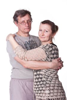 Happy Seniors Couple In Love Royalty Free Stock Photography