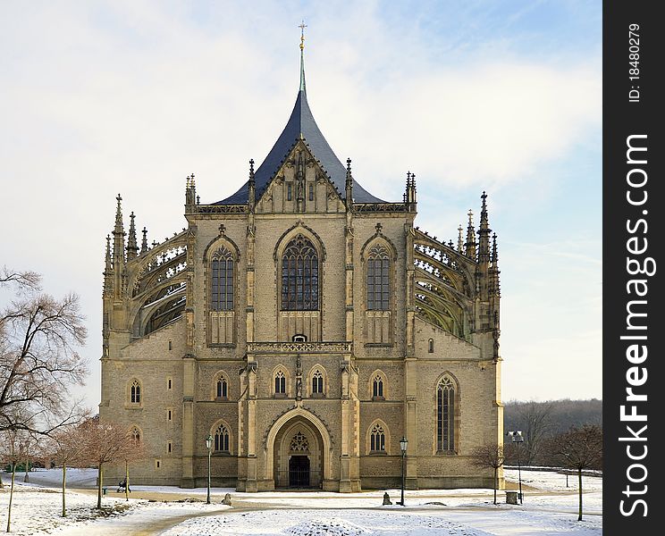 St.Barbara Church in Kutna Hora belongs to the 12 UNESCO WORLD HERITAGE sites in Czech republic.