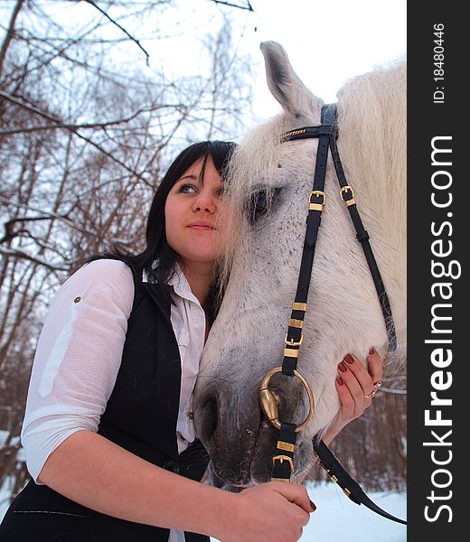 Girl And Horse