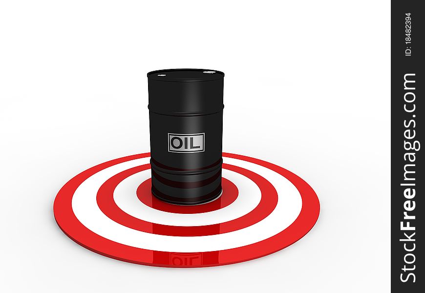 Oil concept in 3D style