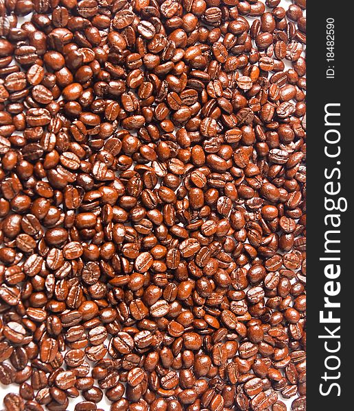 Many Brown Coffee Beans