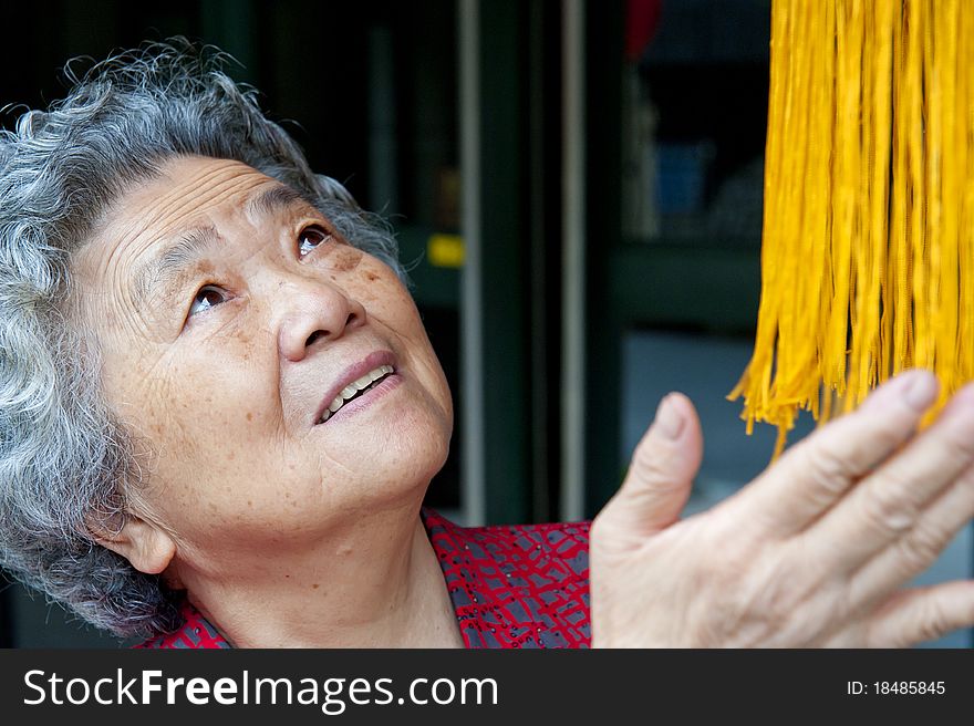 Portrait of a happy grandmother