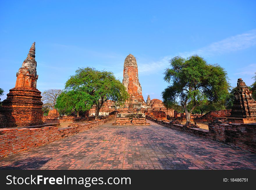 Ancient temple of Ayutthaya, Wat Phra Sisanpetch, Thailand. Ancient temple of Ayutthaya, Wat Phra Sisanpetch, Thailand.