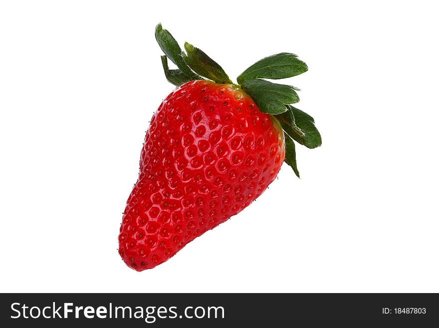 Strawberries In Isolated