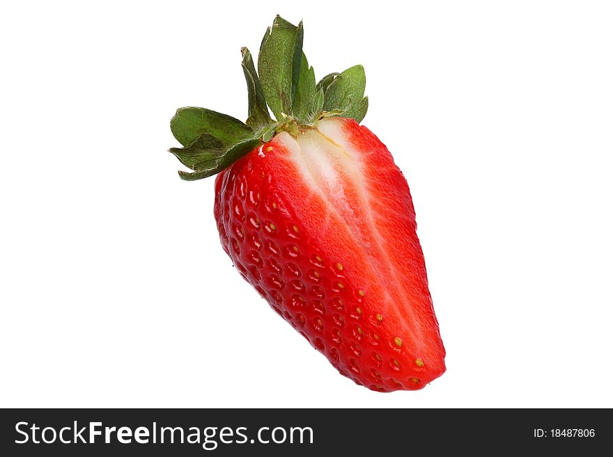Strawberries in isolated on a white background