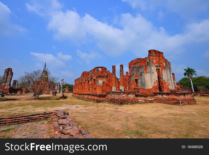 Ancient temple of Ayutthaya, Wat Phra Sisanpetch, Thailand. Ancient temple of Ayutthaya, Wat Phra Sisanpetch, Thailand.