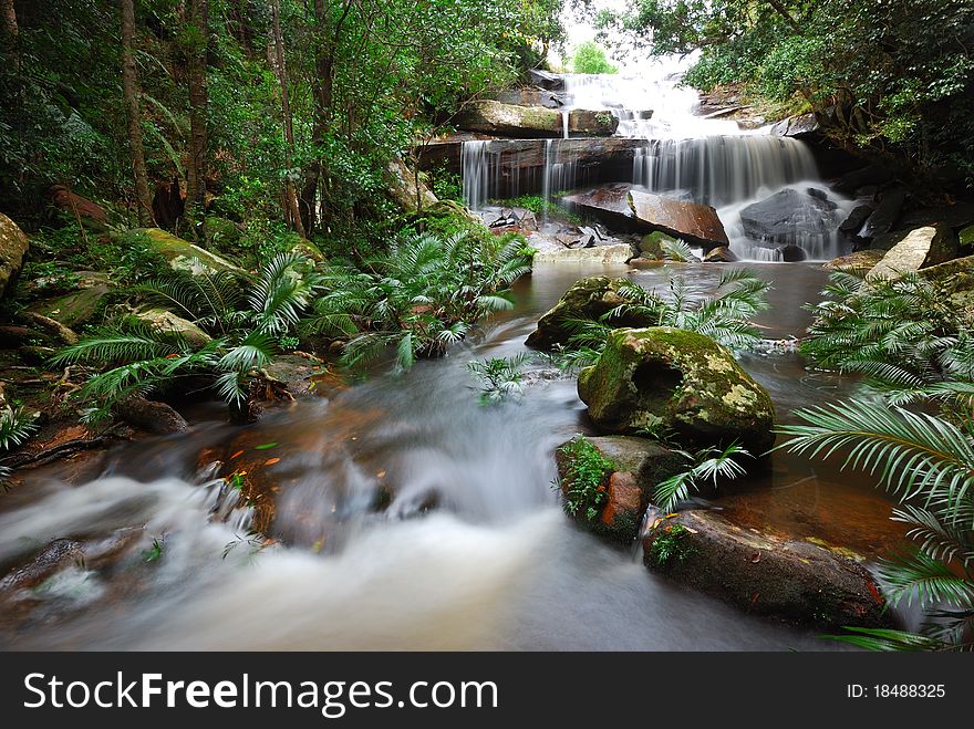 This Waterfall at Phukradung National park Thailand.