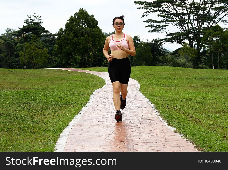 Woman Jogging