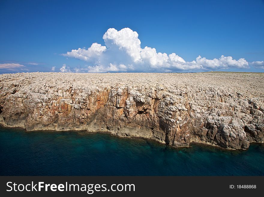 North coastline of Menorca island in Spain. North coastline of Menorca island in Spain