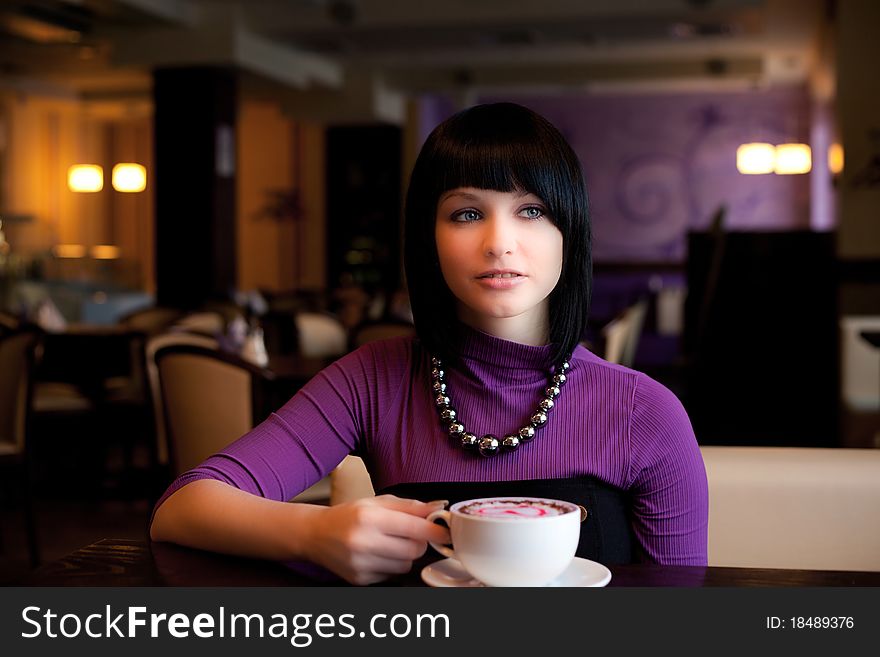Girl In Cafe