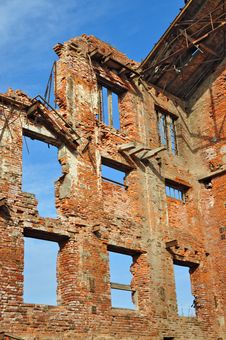 Ruins Of An Old Industrial Building Stock Image Ruins Of An Old Industrial Building Stock Image