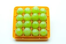 Sixteen Green Grapes In A Square Royalty Free Stock Images Sixteen Green Grapes In A Square Royalty Free Stock Images