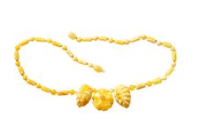 Amber Necklace Royalty Free Stock Photos