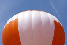 Orange-white Hot Air Balloon Stock Photography