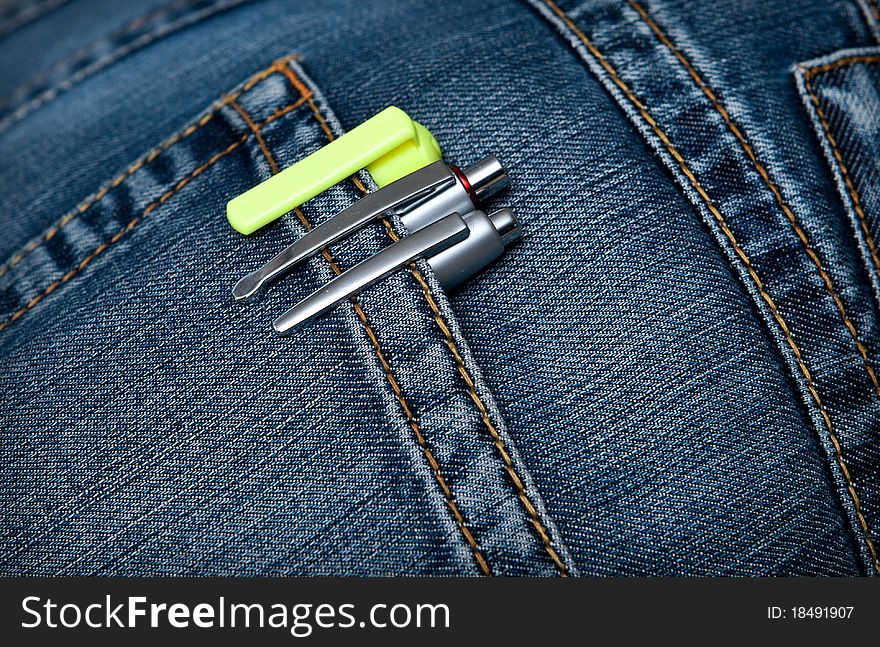 Screwdriver pliers in the pocket. Screwdriver pliers in the pocket