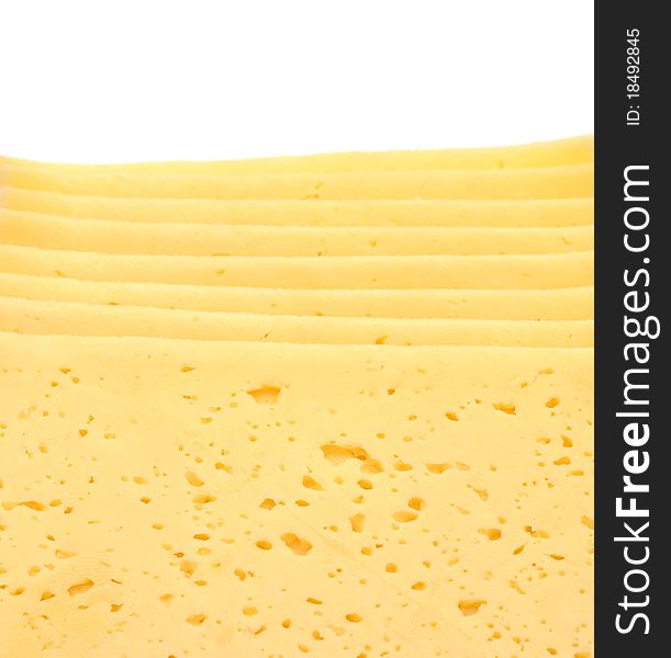 Closeup Fresh Yellow Cheese
