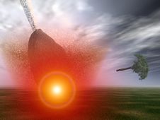 Meteor Strike 18 Royalty Free Stock Photo Meteor Strike 18 Royalty Free Stock Photo