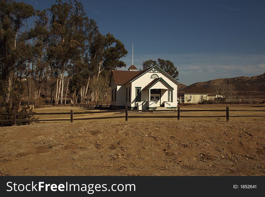 Rural Church in Wine Country. Rural Church in Wine Country