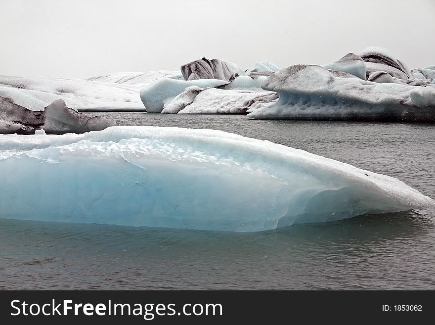 Jokulsarlon, the famous glacial lake in Iceland. Jokulsarlon, the famous glacial lake in Iceland