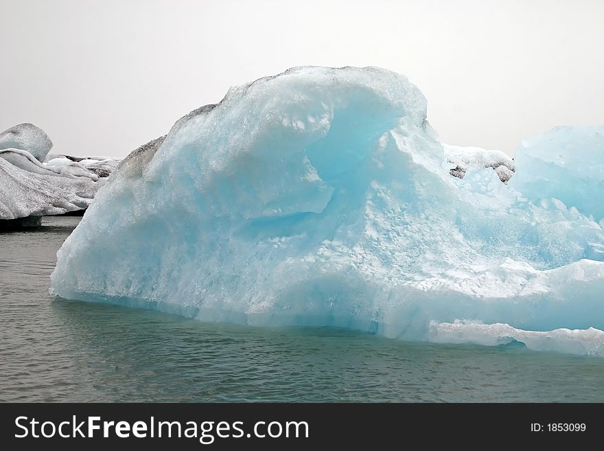 Jokulsarlon, the famous glacial lake in Iceland. Jokulsarlon, the famous glacial lake in Iceland