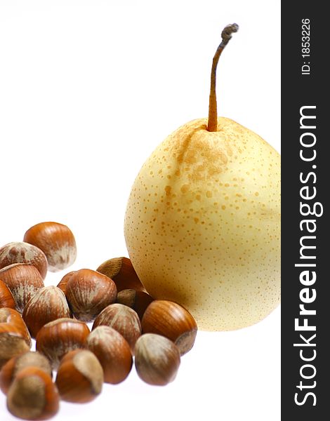 Hazelnuts And Pear