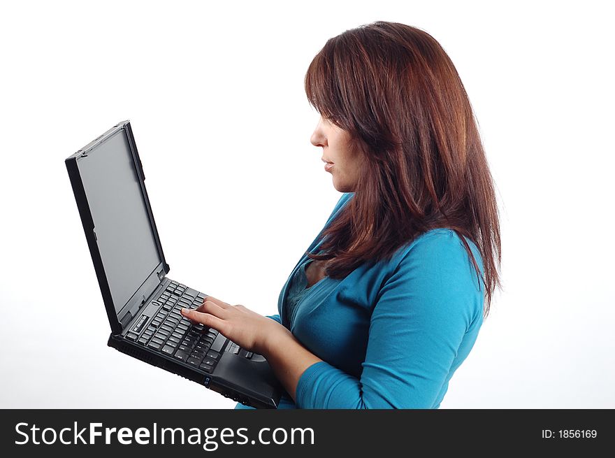 Businesswoman with laptop 7