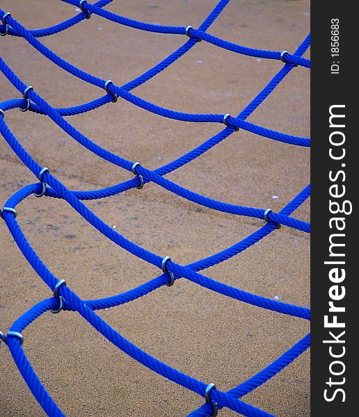 Electric blue rope