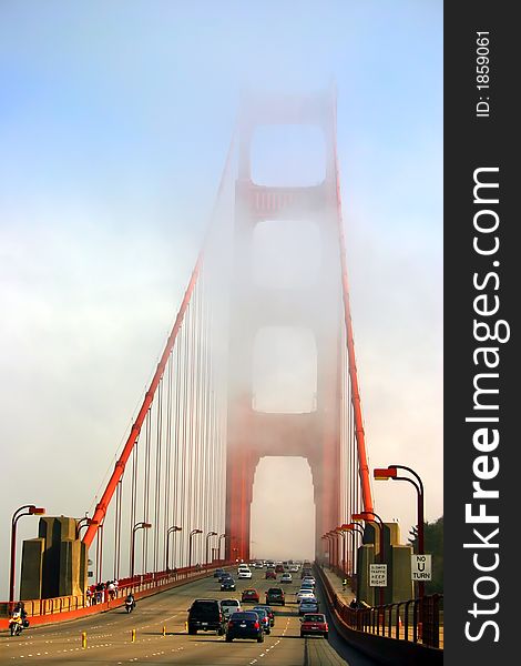 The Golden Gate Bridge of San Francisco, California, USA. The Golden Gate Bridge of San Francisco, California, USA