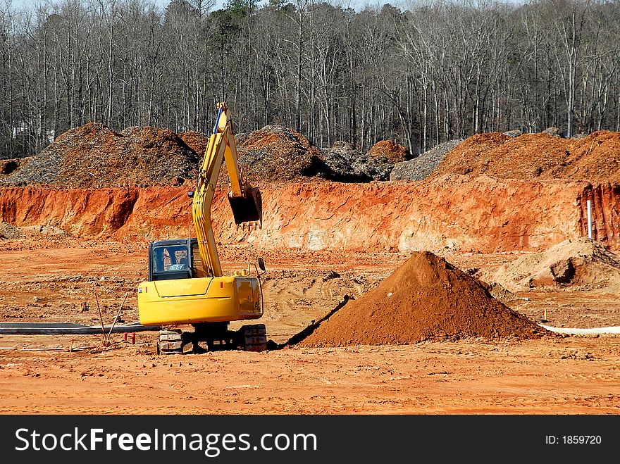 Photographed construction site in Georgia.