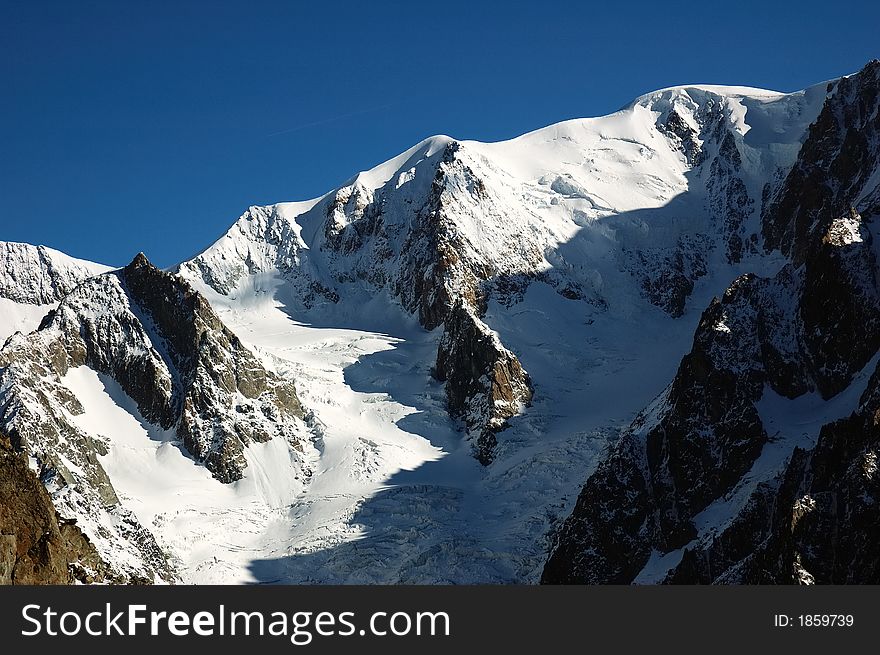 Dome du Gouter, Mont Blanc, south face, Italy