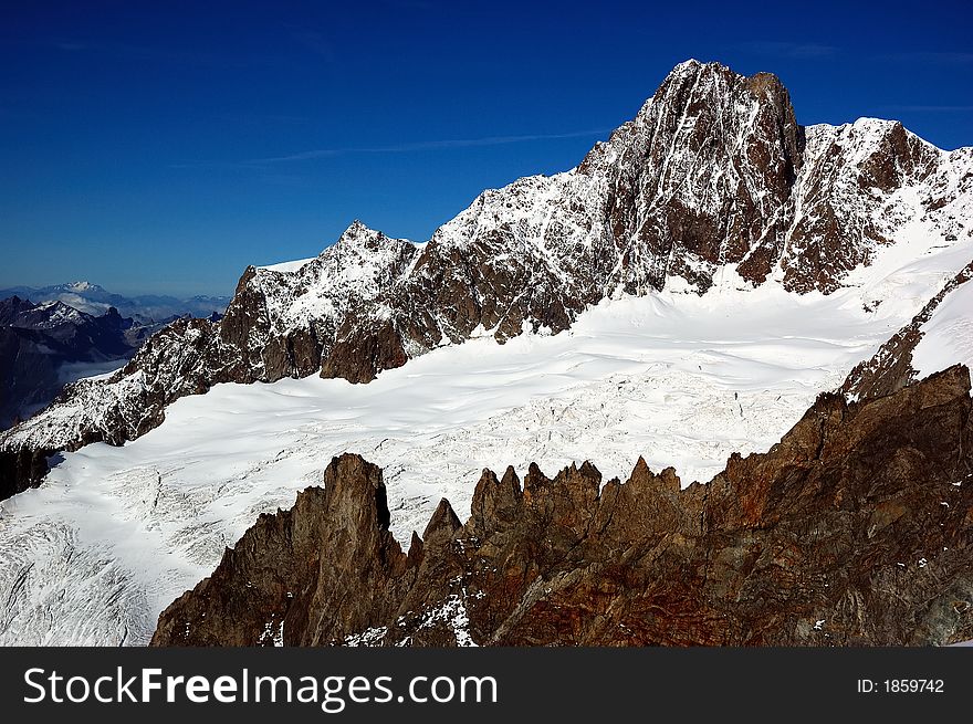 Aiguille des Glacier, mont Blanc massif, Italy