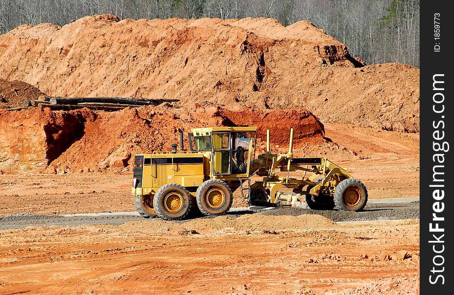 Photographed construction site in Georgia.