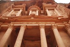 The Treasury Building In Petra Stock Photography The Treasury Building In Petra Stock Photography