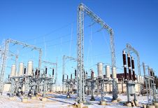 Disconnecting Switch On High-voltage Substation Stock Photography Disconnecting Switch On High-voltage Substation Stock Photography