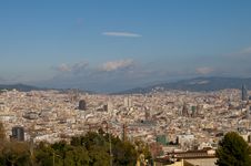 Barcelona Panoramic View Royalty Free Stock Images Barcelona Panoramic View Royalty Free Stock Images